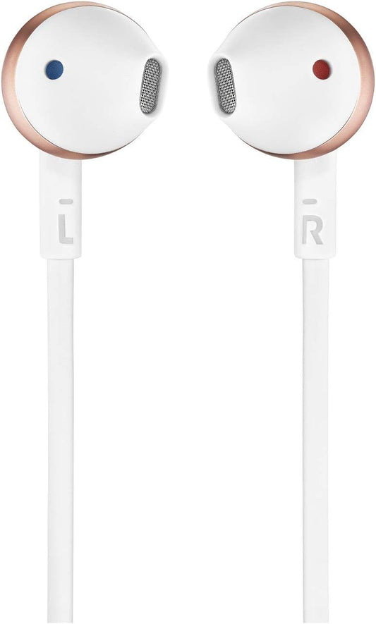 JBL TUNE 205 IN-EAR HEADPHONE WITH ONE-BUTTON REMOTE/MICROPHONE rose gold