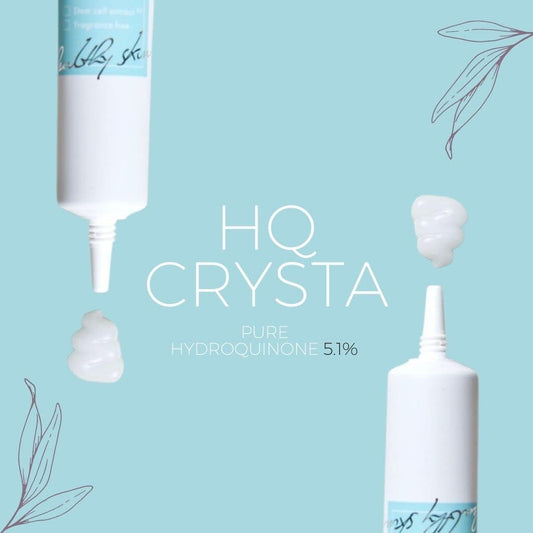 HQ crysta Pure Hydroquinone Cream 5.1% Retinol Deer Ceramide Fullerene Moisturizing Additive-Free Made in Japan 0.7 oz (20 g)