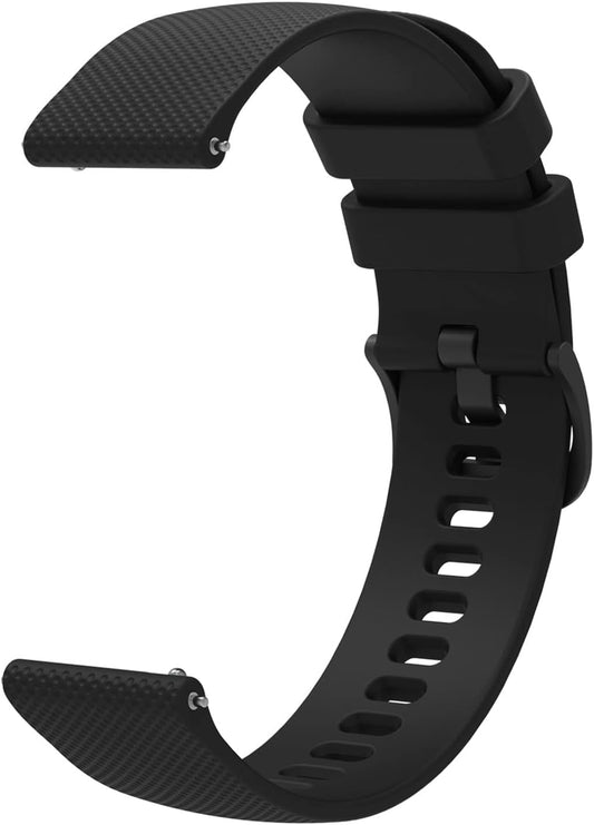 Watch Band, 0.7 inch (18 mm), 0.8 inch (20 mm), 0.9 inch (22 mm), Silicone Band, Waterproof, Replacement Strap, Sports Loop, Lightweight, Breathable, Easy Adjustment
