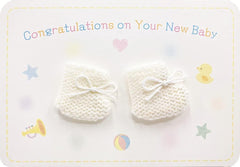 Sanrio BC81-1 L 381 808971 Message Card Baby Shower Gift with Baby Socks