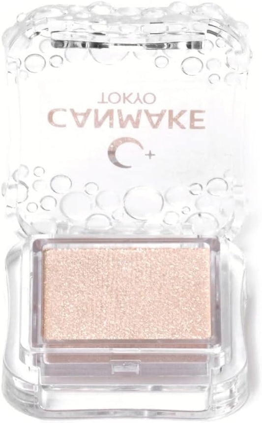 Canmake City Light Eyes 05 Moon Diamond 1.0g Single Color Eyeshadow Lame Pearl White Beige