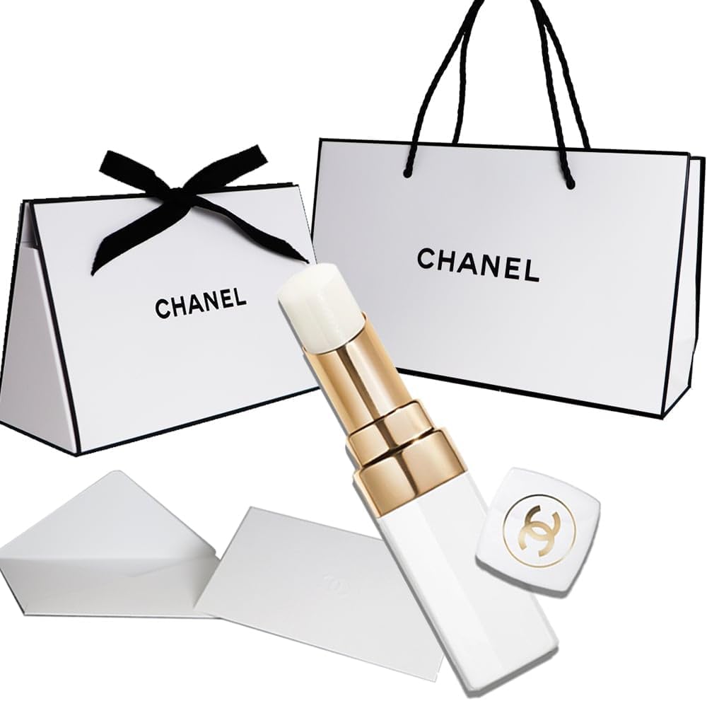 Set Product Gift Wrapped CHANEL ROUGE COCO BAUME and Lip Cream with CHANEL Shop Bag