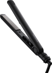 SALONIA SL-010SB Mini Straight Hair Iron, Black with Heat Resistant Pouch, Portable, Compact, 222F - 422F (100C - 210C)