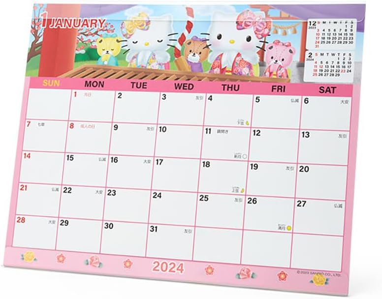 Sanrio 2024 701009 Hello Kitty Sheet Calendar