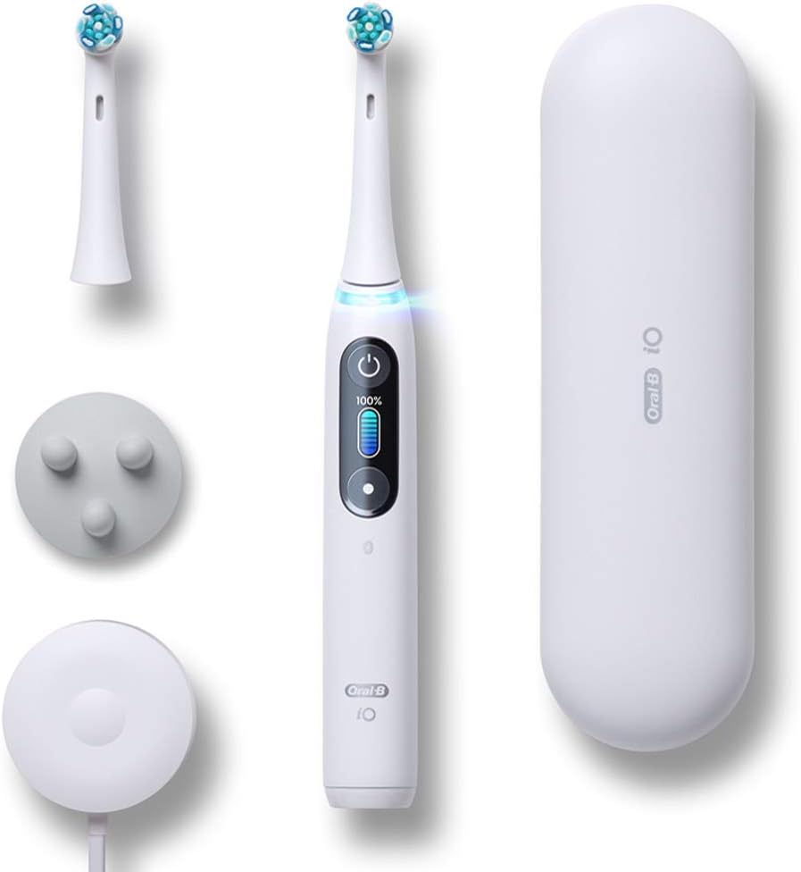 Brown Electric Toothbrush (White Alabaster) BRAUN Oral-B iO Series iO8 IOM82A11BCWT