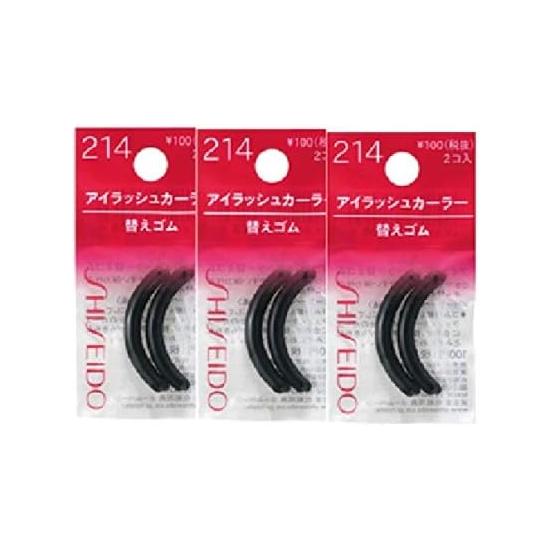 Shiseido Eyelash Curler Replacement Rubber 214 (2 Bags of 3)