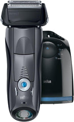 Braun Shaver Series 7 Alcohol-based Clean Charge Station (With Fast Clean Dry Functions) and Real Leather Case 790cc-7LDE