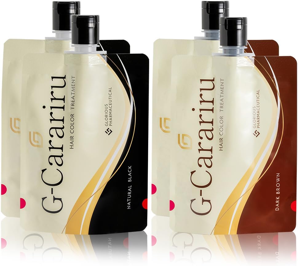 《Official》Glorious Pharmaceutical G-Carariru Hair Color Treatment (Set of 2) (Dark Brown)