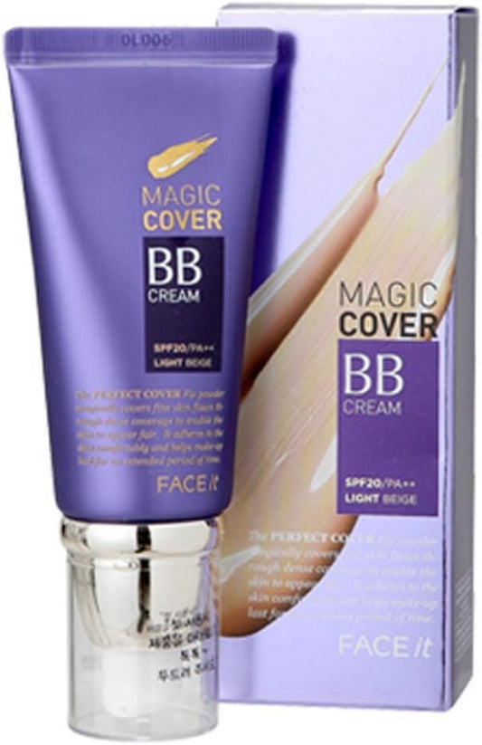 The Face Shop Face It Magic Cover BB Cream 1.6 fl oz (45 ml) (01 Light Beige)