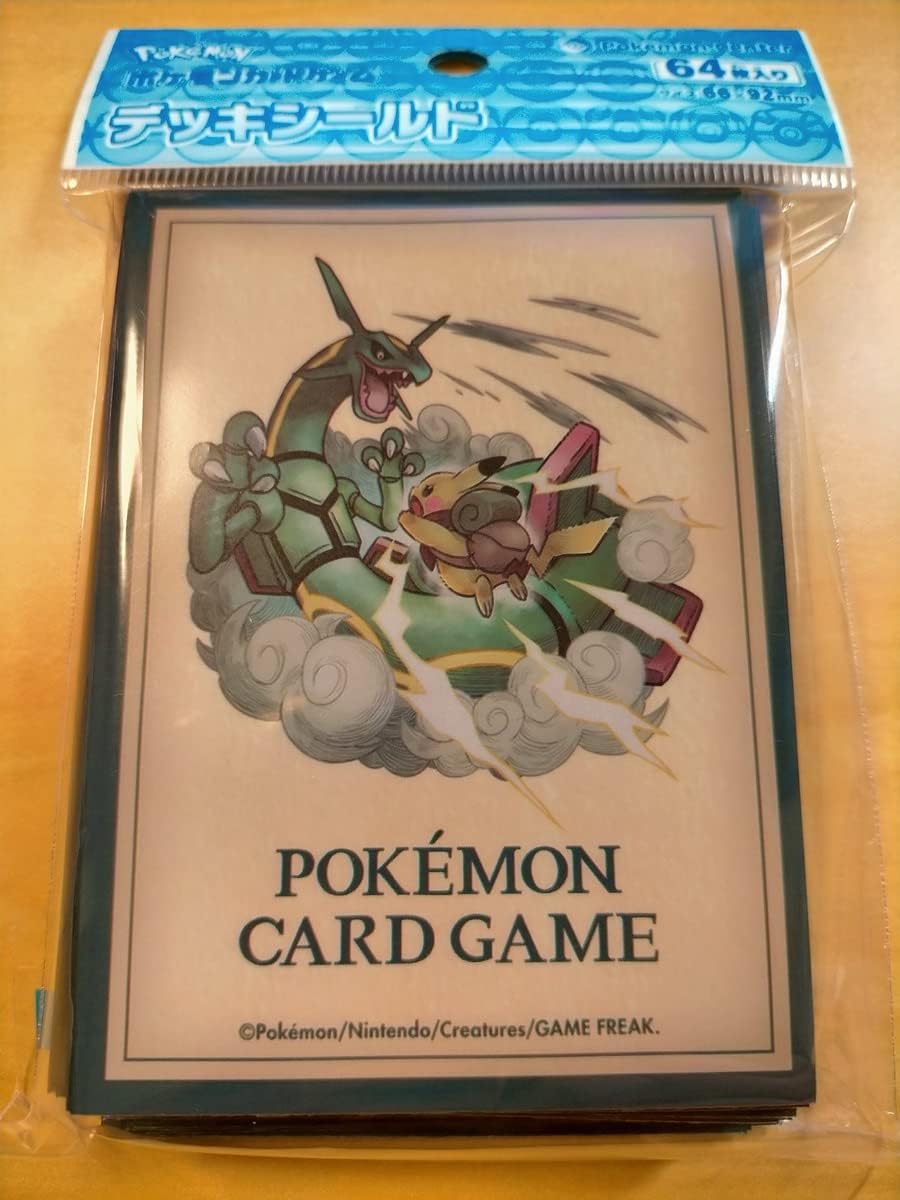 Pokemon Center Original Pokemon Card Game Deck Shield PIKACHU ADVENTURE Rayquaza