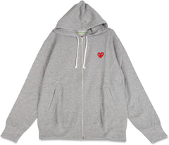 Play Comme des Garcons T168 Men's Hoodie, Sweatshirt, Zip-up, Play Comte, Des Garcons, Red Heart, Play ZIP HOODED