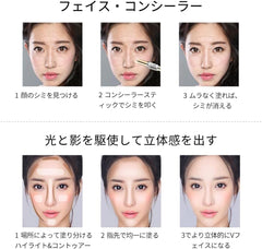 SHEZI Shading Highlight Contouring Small Face Concealer Lucistic Dual Shading Chinese Cosmetics