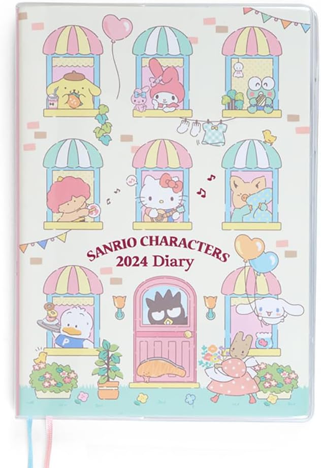 Sanrio 2024 704334 Sanrio Characters B6 Diary (Block Type)