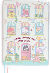 Sanrio 2024 704334 Sanrio Characters B6 Diary (Block Type)