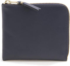 Classic Leather Wallet SA3100 Men's Women's Navy Blue BL Parallel Import, navy