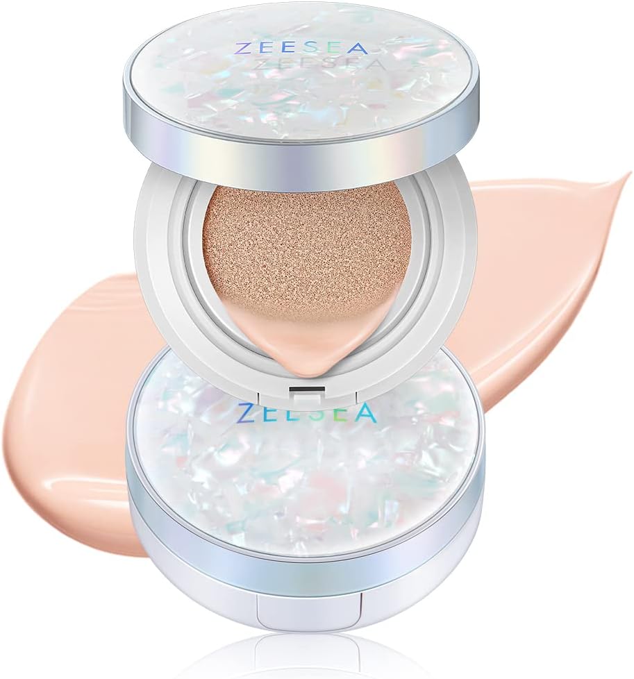 ZEESEA Fresh Moisturizing Long Wear BB Cushion, For Skin With A Shiny Feel, Ultra Thin Base Makeup, Moisturizing, Glossy, Moisturizing, (00)