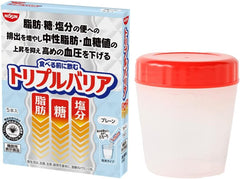 Shaker included Nissin Foods Triple Barrier Plantain Psyllium Plain 1 box 5 pieces Fat Sugar Salt Food with functional claims Stick type Powdered drink Trial