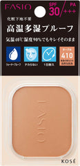 FASIO Powerful Stay UV Foundation Refill 410 Ochre, Normal Brightness, Natural Skin Color, Refill, 0.3 oz (10 g)