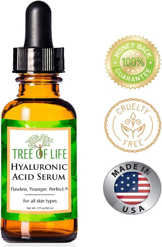 First Landing in Japan Tree of Life Beauty "Genuine Foreign Cosmetics" Serum "Water Retention, Moisturizing, Moisturizing, Tightness Insufficiency, Intensive Care" Hyaluronic Acid Serum (2 oz/60 ml)