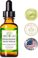 First Landing in Japan Tree of Life Beauty "Genuine Foreign Cosmetics" Serum "Water Retention, Moisturizing, Moisturizing, Tightness Insufficiency, Intensive Care" Hyaluronic Acid Serum (2 oz/60 ml)