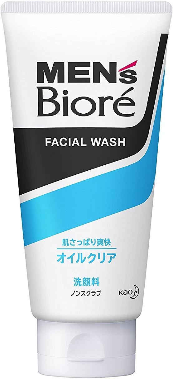 Kao Men's Biore Deep Oil Clear Face Wash 4.6 oz (130 g) x 5 Pieces