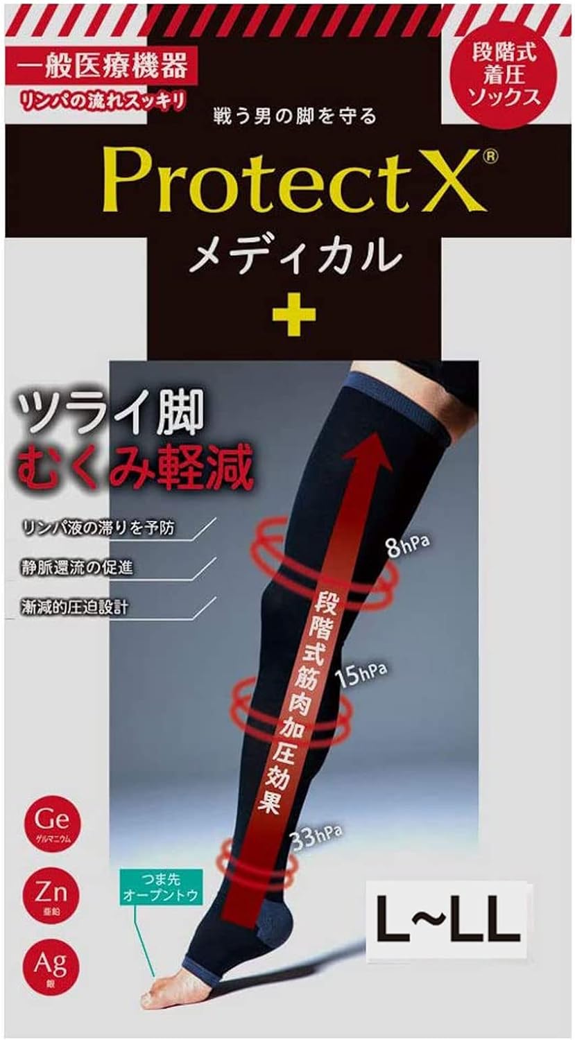 General Medical Equipment Medical Elastic Stockings, Compression Socks, Protect X Medical Open Toe