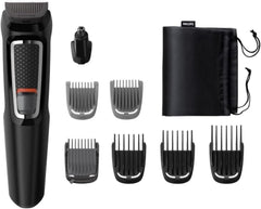 Philips MG3730/15 Multi-Grooming Kit, 3000 Series, 8 in 1 Hair Clipper/Beard Trimmer/Nose Hair Cutter Black