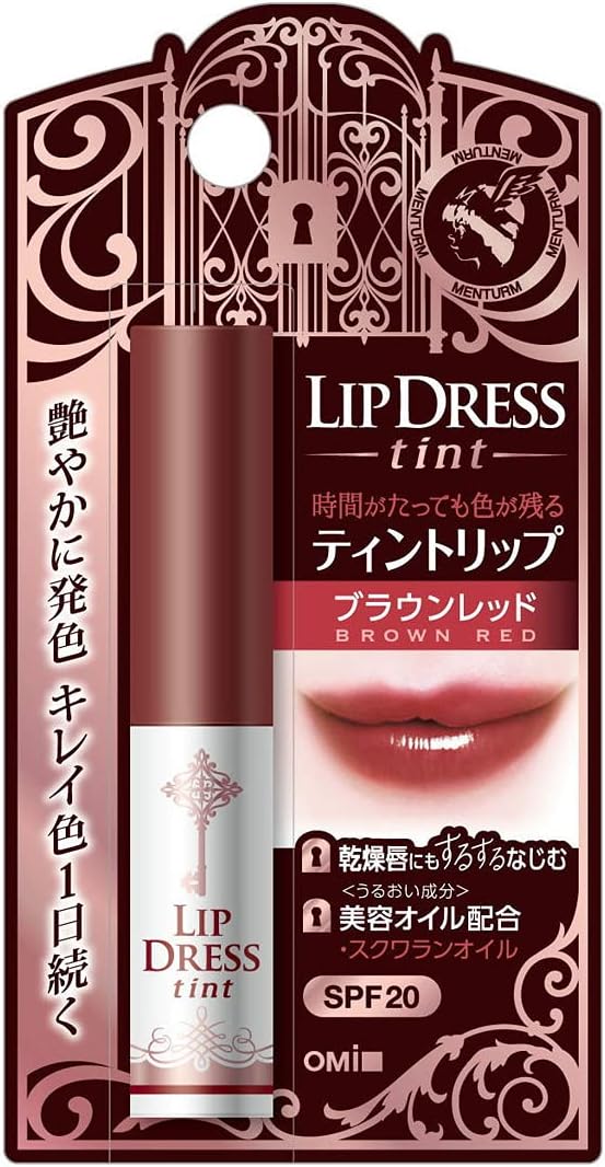 Omi Brothers Mentum Lip Dress Tint Brown Red 2g