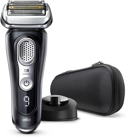 Brown Series 9 9340s-V Electric Shaver with Charging Stand, Black