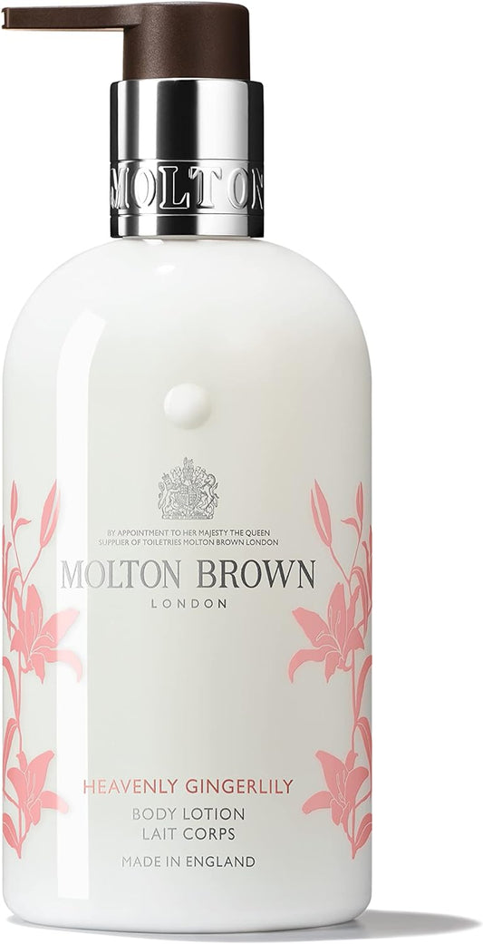 Official:Limited Design MOLTON BROWN Ginger Lily Body Lotion, 10.1 fl oz (300 ml), Molton Brown, Body Care, Dry, Moisturizing, Floral Gift, Paradise, Tahiti, Exotic