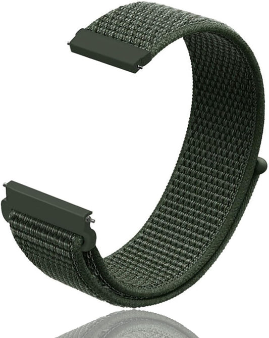 Watch Band, Smart Watch Strap, 0.6 inches (16 mm), 0.7 inches (18 mm), 0.9 inches (22 mm), 65.6 ft (20 m), Unisex, Sports Loop, Nylon, Sports, Breathable, Soft, Tool-free, Easy Adjustment