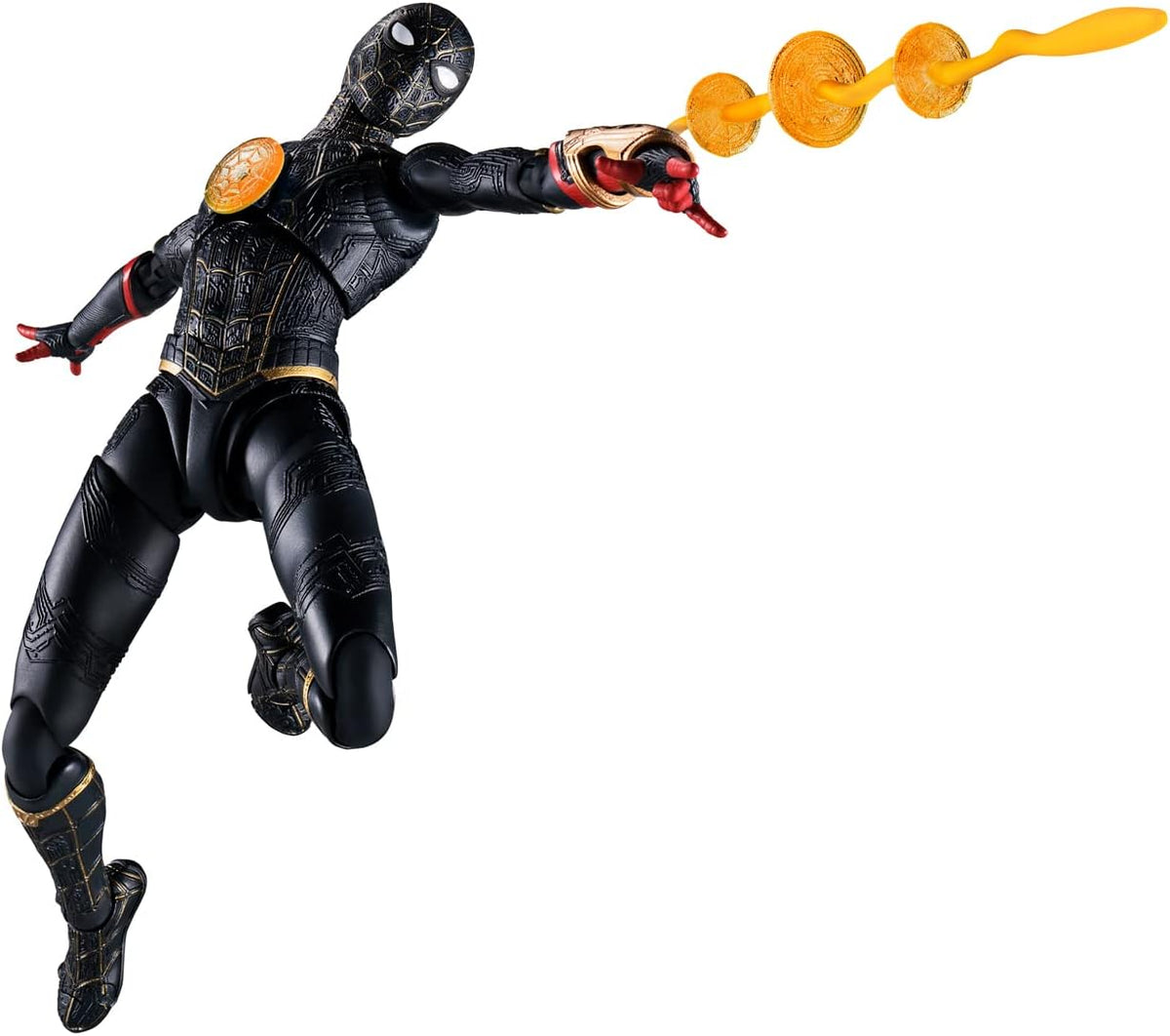 S.H. Figuarts Spider-Man Black   Gold Suit (Spider-Man: No Way Home) Approx. 5.9 inches (150 mm), ABS   PVC Pre-painted Action Figure