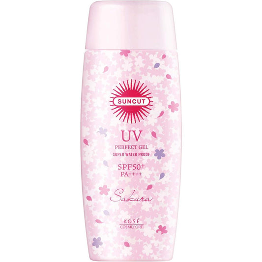 Suncut KOSE Sunscreen Perfect UV Gel SPF50+ PA++++ Waterproof Cherry Blossom Scent 100g (x 1)