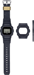 Casio G-Shock DW-5600 Series Wristwatch, Limited Model / Box Set with Replacement Parts (40th Anniversary Remaster Black Series)