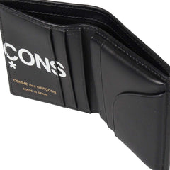 SA0641HL HUGE LOGO Wallet Bi-Fold, Men's, Women's, Genuine Leather, Black, Black