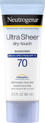 Neutrogena Ultra Sheer Dry-Touch Sunscreen, SPF 70, 88 ml (parallel import product)