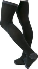 Men's Open Toe Compression Socks, Over the Knee, M-L