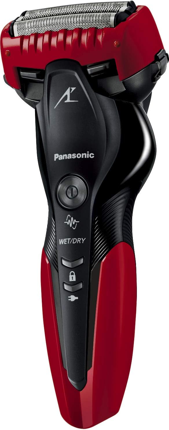 Panasonic Lamb Dash ES-CST2S-R Men's Shaver, 3 Blades, Can Be Shaved in the Bath, Red