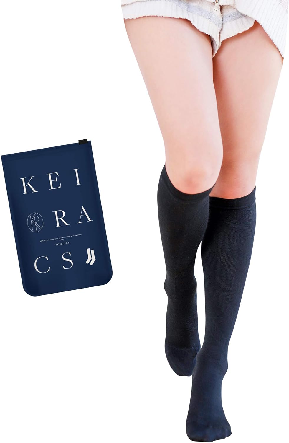 KEIRACS (L) Compression Socks, Meridental, Photoelectronic, Thiopree, Far Infrared Germanium, Cooling