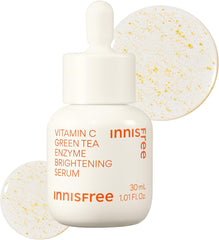 innisfree Vitamin C Green Tea Enzyme Bright Serum 30ml - Genuine Vitamin C Serum Moisturizer, Hypoallergenic, Sensitive Skin