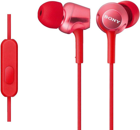 Sony Earphone MDR-EX250AP: Includes Canal-type Remote Control and Microphone Red MDR-EX250APR