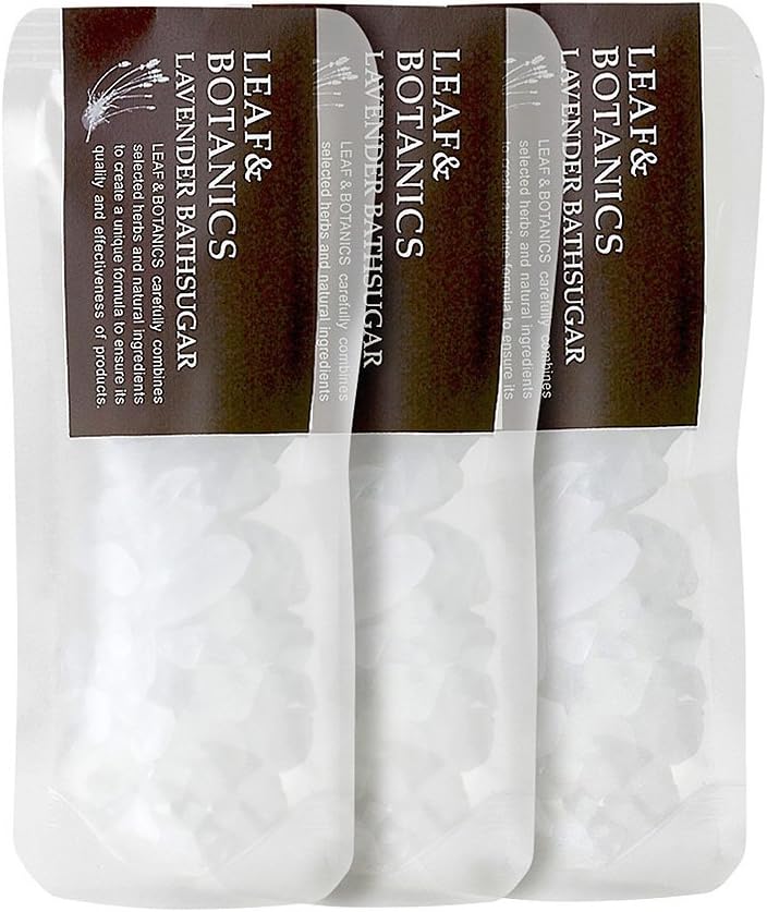 Leaf   Botanics Bath Sugar Lavender Set of 3