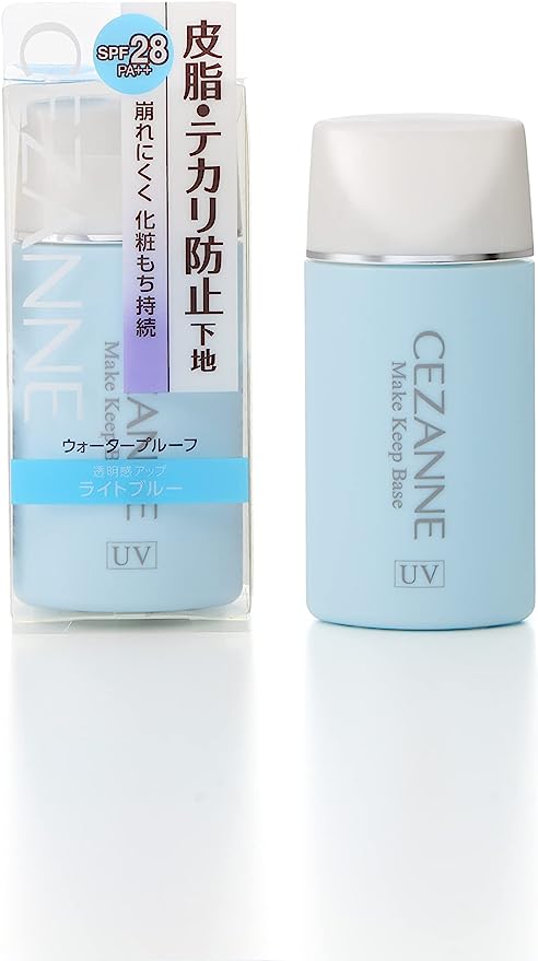 Cezanne Anti-Sebum Foundation, Light Blue, 1.0 fl oz (30 ml), Anti-Glare, Anti-Crumble, Makeup Base, Single Item