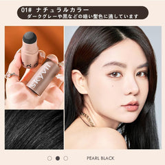 UNYOKE Hairline Powder Stick, Hair Color Shadow Powder, Touch Up For Thin   Gray Hair, Instant Cover Up, Multi-Contour Concealer Powder (01# Natural Color)