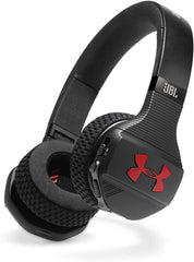 JBL Under Armor Sports Wireless Train - On-Ear Bluetooth Headphones with Mic for Sports IPX4 Sweatproof Compatible with Android and Apple iOS (Black/Red)