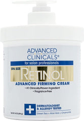 Advanced Clinicals Retinol Firming Cream Unscented 454g (16 oz) Parallel Import