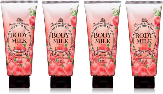 Bulk purchase KOSE Precious Garden Body Milk (Honey Peach) 200g x 4 pieces