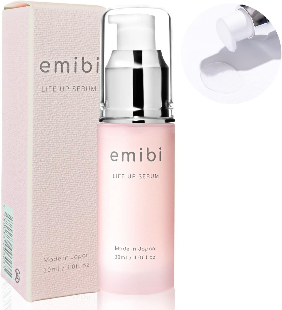 emibi Beauty Serum, Gentle Moisturizing Sensitive Skin, Placenta, Hyaluronic Acid, Nasolabial Line, Apple Stem Cell, Made in Japan