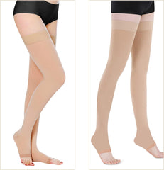 Elastic stockings for women, compression socks, socks, stockings, compression, graduated compression socks, foot care, large size, open toe