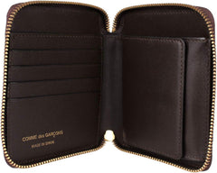 SA2100 Bifold Wallet, Round Zipper, CLASSIC Brown, Braun